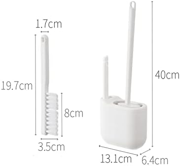 TOMYEUS Toilet Brush with Crevice Tool and Drain Hole