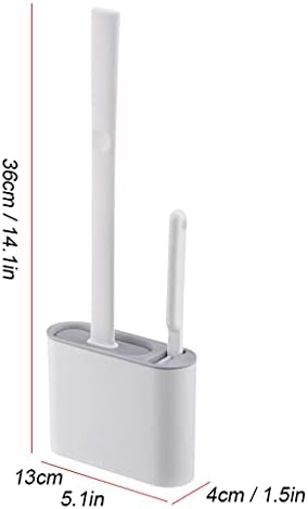 HASMI Toilet Brush with Wall-Mounted Holder Deep Cleaning 1