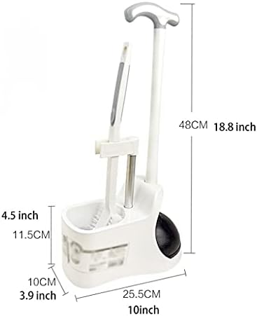 Toilet Brush and Plunger Set with Non-Slip Holder
