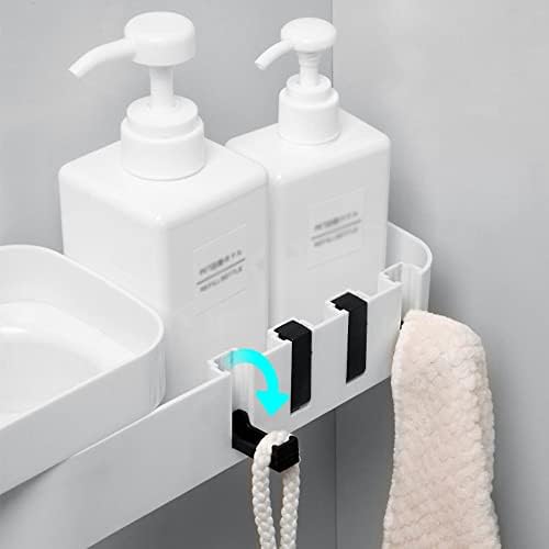 Shower Caddy with Rotating Shelf and Dry Storage Design
