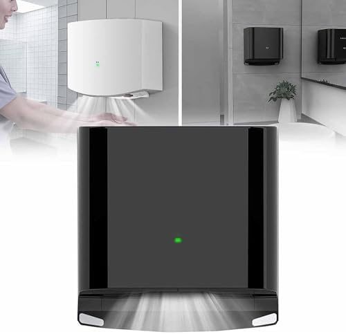 Automatic Touch-Free Hand Dryer with PTC Heating 1250W High Speed Black 1