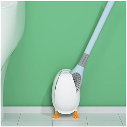 TOMYEUS Yellow Toilet Brush Set with Holder 1