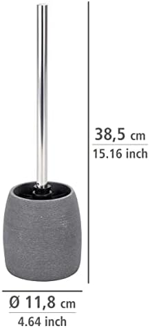 Wenko Polyresin Toilet Brush Set Grey