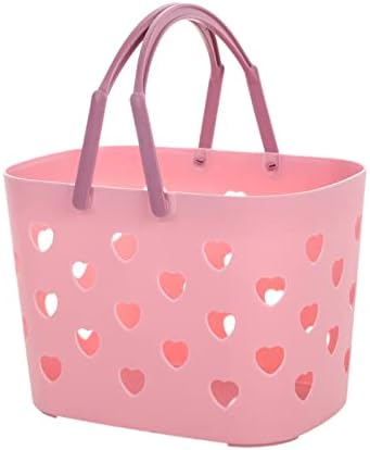 Plastic Shower Caddy Basket Tote with Handles