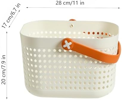 Durable Plastic Shower Caddy Basket with Handle