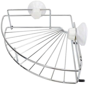 FINANCIALLY LIT Shower Corner Organizer Suction Cup Rack