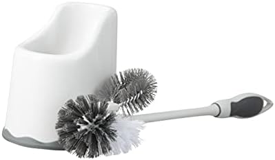Superio Toilet Bowl Brush and Holder with Under Rim Cleaner 1