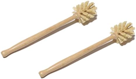 Beechwood Toilet Brush 2PCS 14x3in Non Slip Reusable