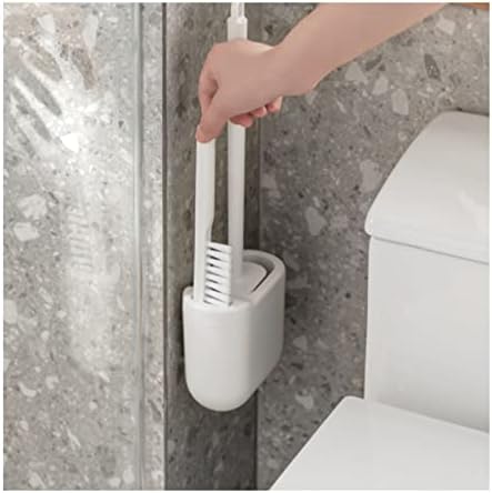 TOMYEUS Toilet Brush with Crevice Tool and Drain Hole