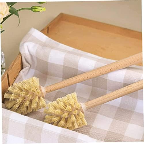 Beechwood Toilet Brush 2PCS 14x3in Non Slip Reusable
