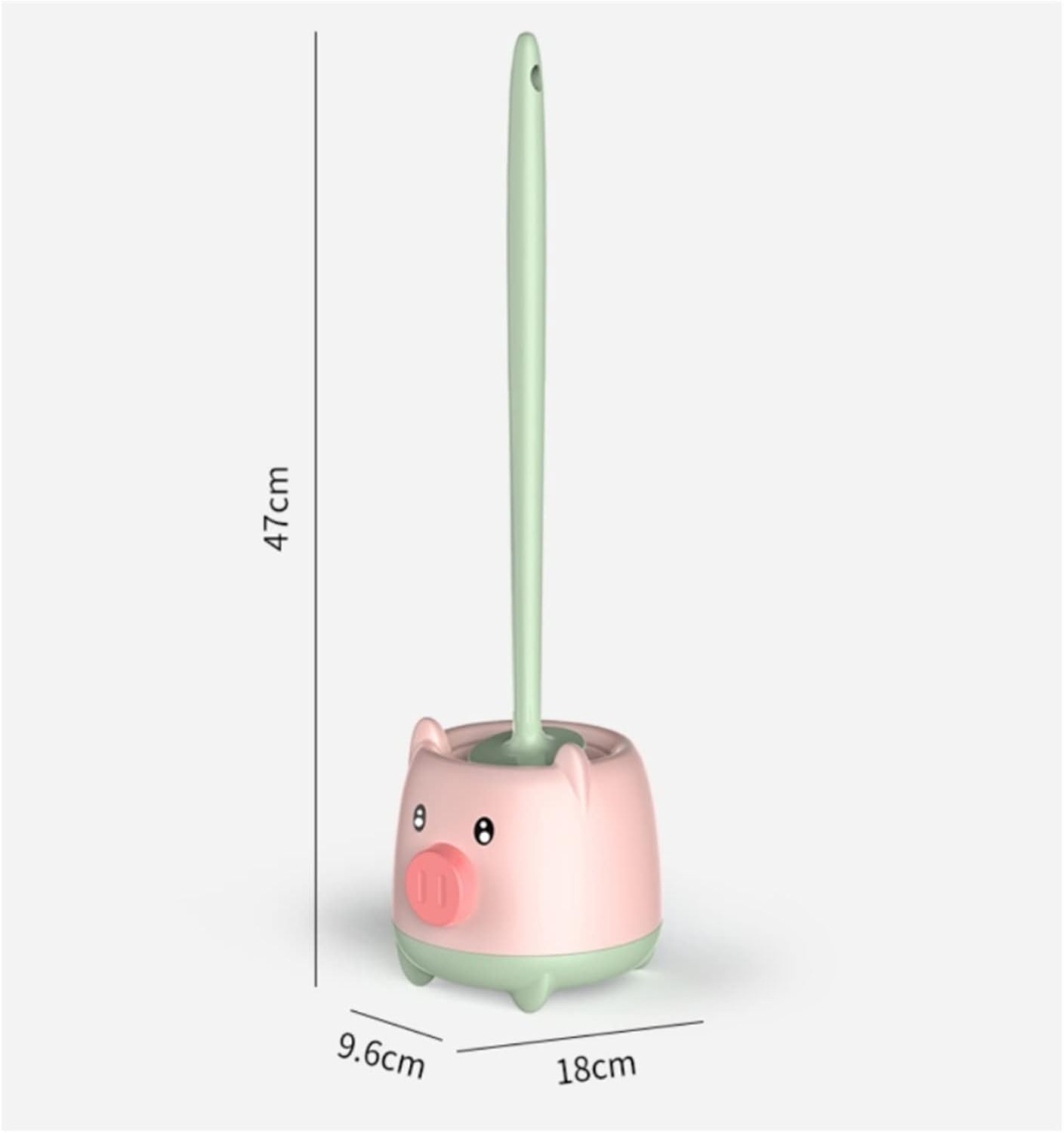 TOMYEUS Wall-Mounted Toilet Brush with Base Yellow