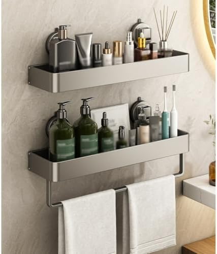 Shower Shelf Racks Suction Cup Waterproof Bathroom Storage Rack