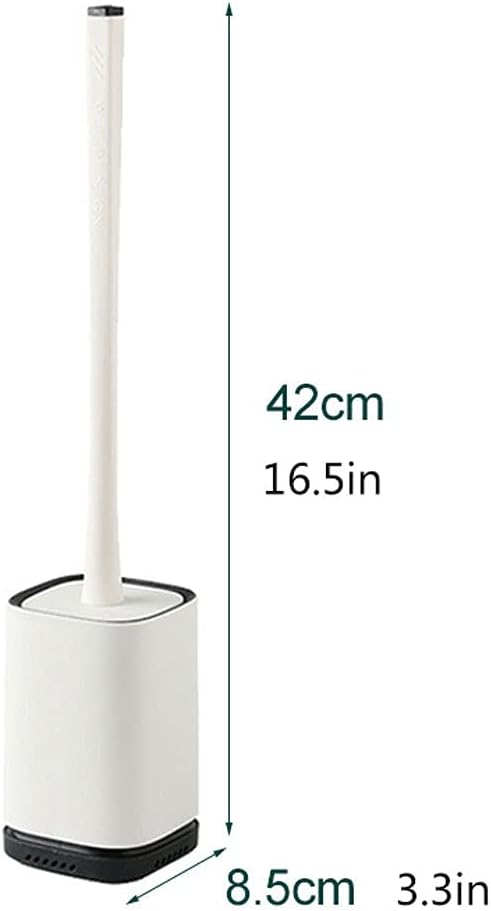 UNNS Toilet Brush with Wall-Mounted Holder and Soft Hair