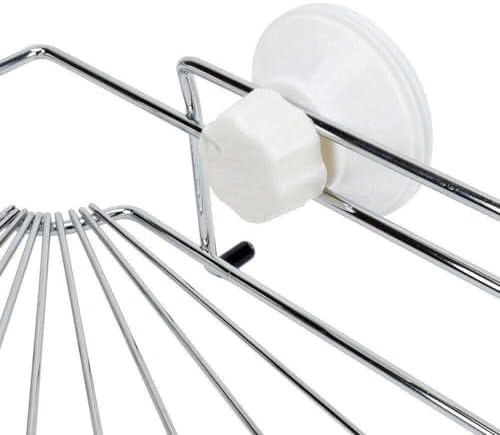 FINANCIALLY LIT Corner Shower Caddy with Suction 1