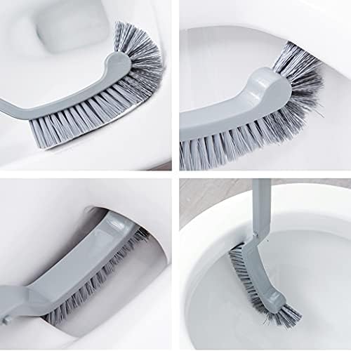 Gold Toilet Brush with Holder 360 No Dead End Cleaning Tool