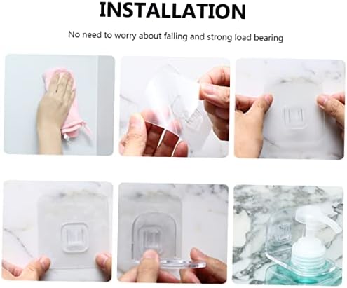 PRETYZOOM Rustproof Shower Gel Holder for Wall Mount