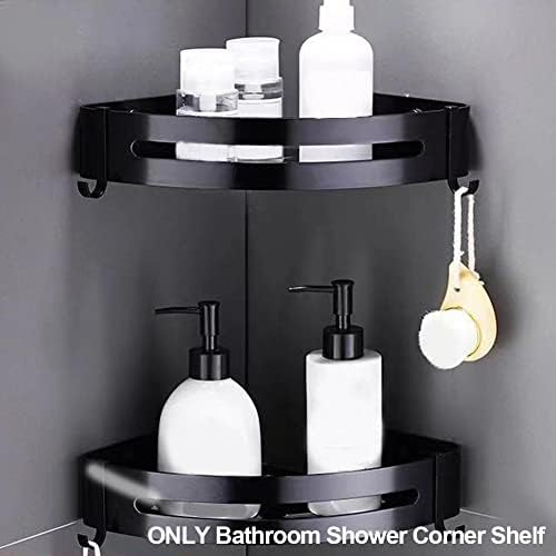 ANNBKA Shower Caddy Black Corner Shelf Racks