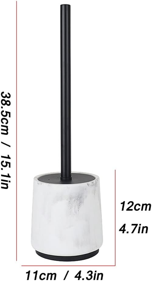 TOMYEUS 360 Toilet Brush with Holder for Deep Cleaning