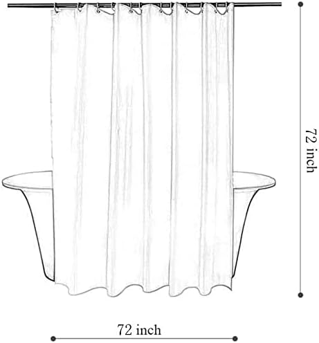Tititex Aesthetic Blooming Floral Shower Curtain 71x71 Inch Waterproof