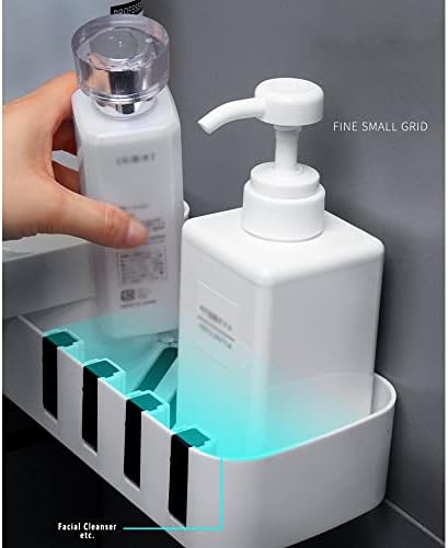Shower Caddy with Rotating Shelf and Dry Storage Design