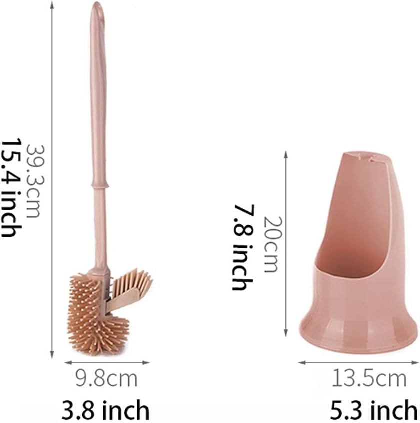 RUVOO Toilet Brush and Holder Set Soft Bristle Bathroom Cleaning Tool