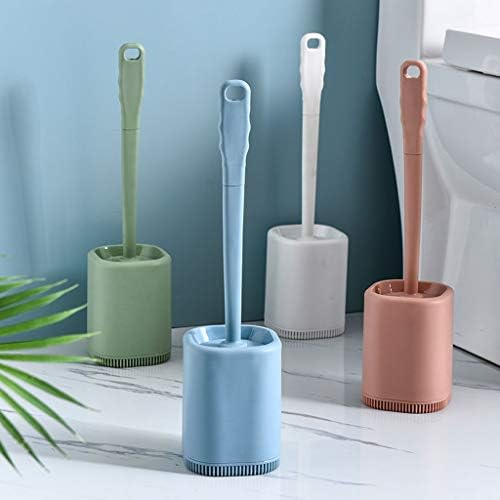 SPOUR Toilet Brush with Holder Long Handle and TPR Brush Head
