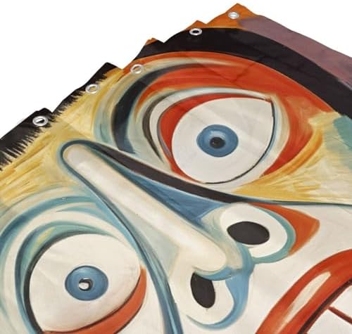 Laughing Boy Shower Curtain Set with 12 Hooks 72x72in 1