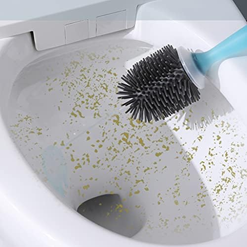 Toilet Brush with Wall Mount Holder Soft Bristles 360 Cleaning Tool