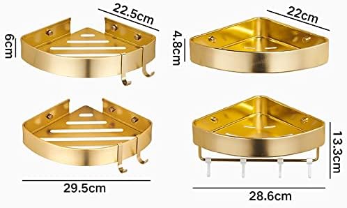 Shower Shelf Caddy Corner Mount 1 Layer Golden Triangle