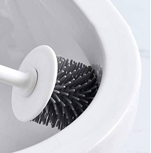 SPOUR Toilet Brush with Holder Long Handle and TPR Brush Head
