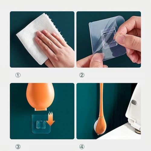 Reaci-Zicoly 2025 Lekxagabo Ag03 Flexible Silicone Toilet Brush Set