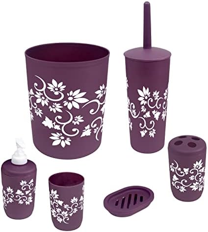 Blue Donuts Bathroom Accessories Set 6 Pieces