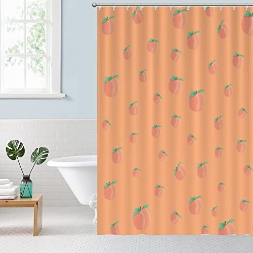 Funny Fruit Shower Curtains 71 x 91 Durable Set with Hooks