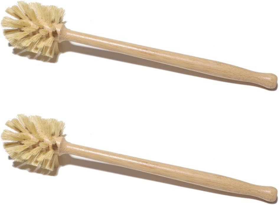 Beechwood Toilet Brush 2PCS 14x3in Non Slip Reusable