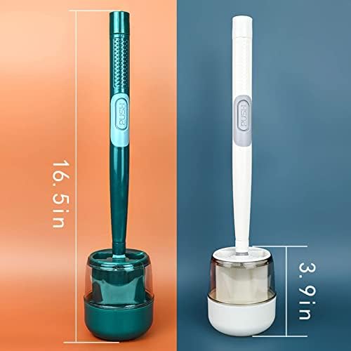 Refillable Toilet Brush with Wall Mount Holder and Soap Dispenser
