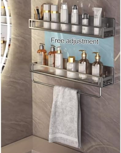 ANNBKA Shower Shelf Rack No Drilling Organizer 30CM 1 Layer