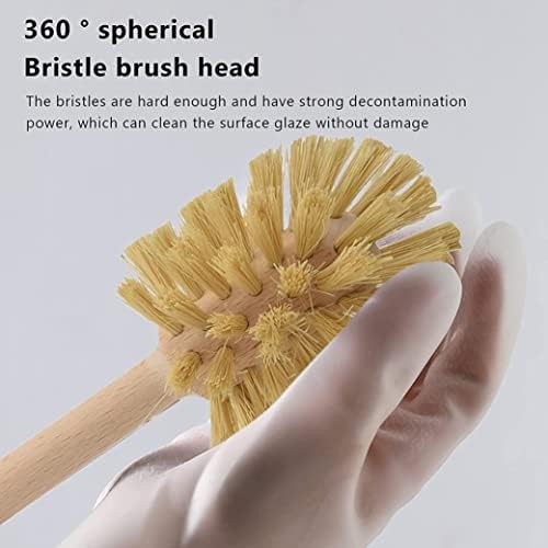 Beechwood Toilet Brush 2PCS 14x3in Non Slip Reusable