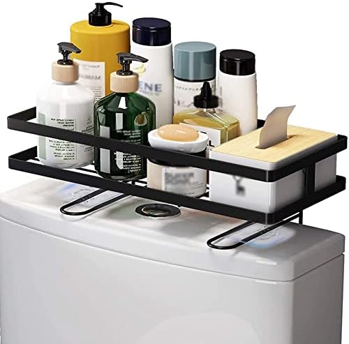 Wall-Mounted Shower Shelf Racks Black Multifunctional Bath Organizer