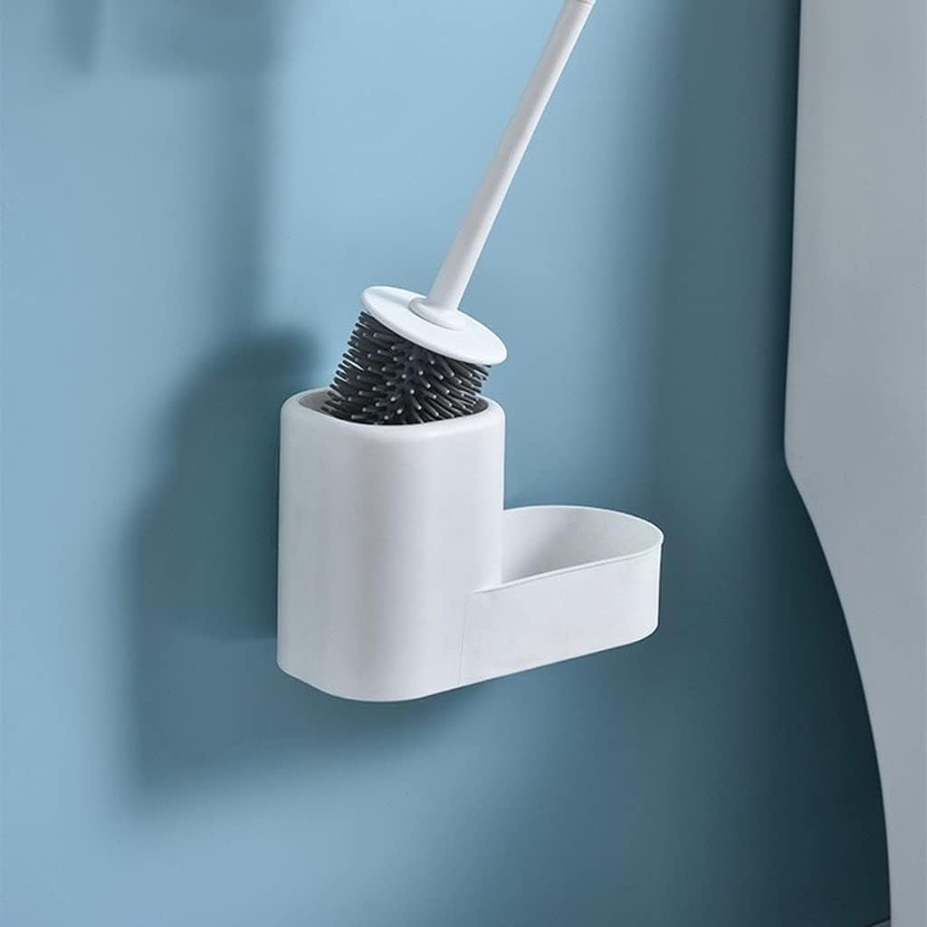YZERTLH Toilet Brush with Wall-Mounted Holder