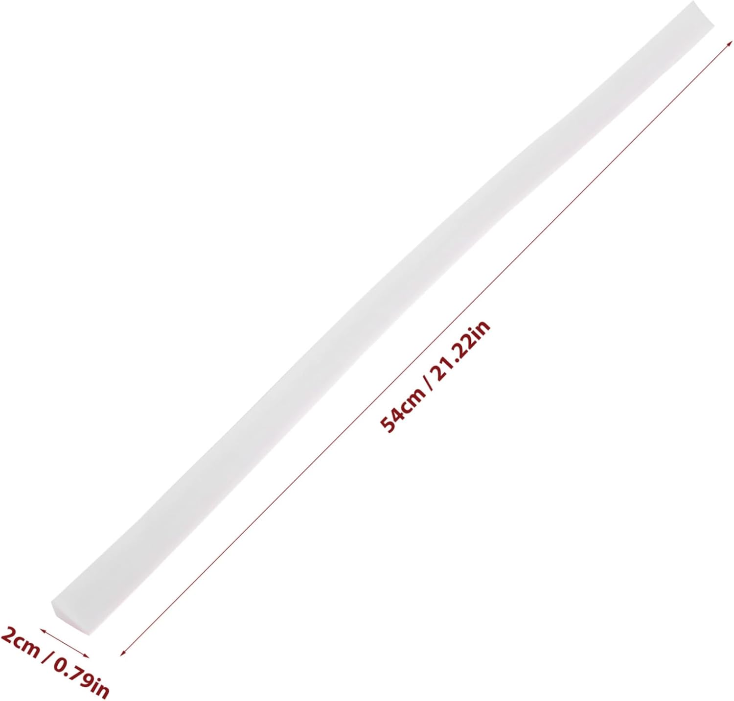 Tofficu Shower Water Stopper 50cm White Bathtub Splash Barrier