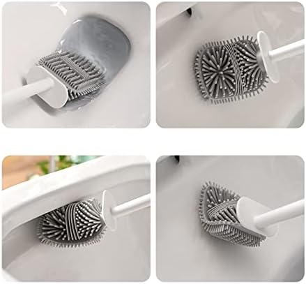 TOMYEUS Toilet Brush with Crevice Tool and Drain Hole