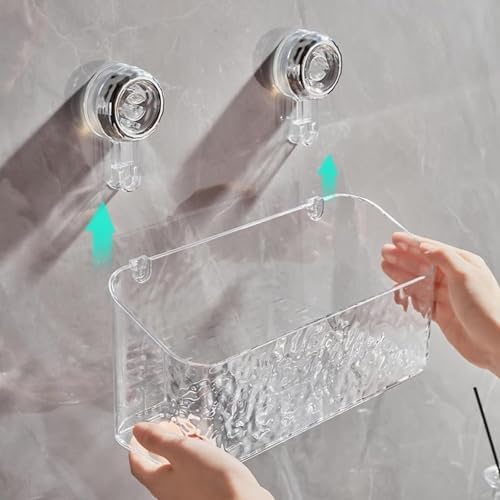Nest Grip Suction Cup Shelf - Glacier Pattern Design
