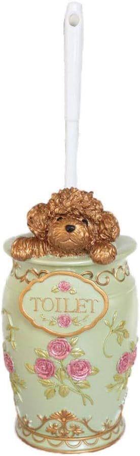TIST Toilet Brush Set with Resin Holder and Removable Brush