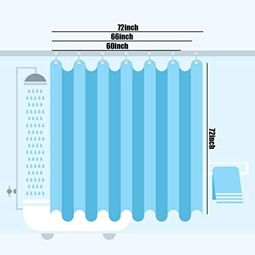 CHIGUA Waterproof Shower Curtain Set with Durable Hooks