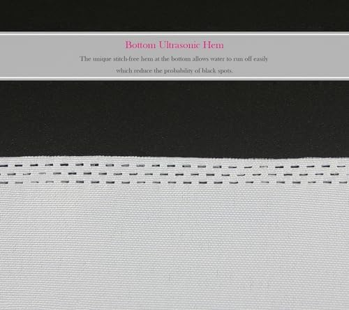 Fabritones Hook Free Shower Curtain Set 71x74 Inch