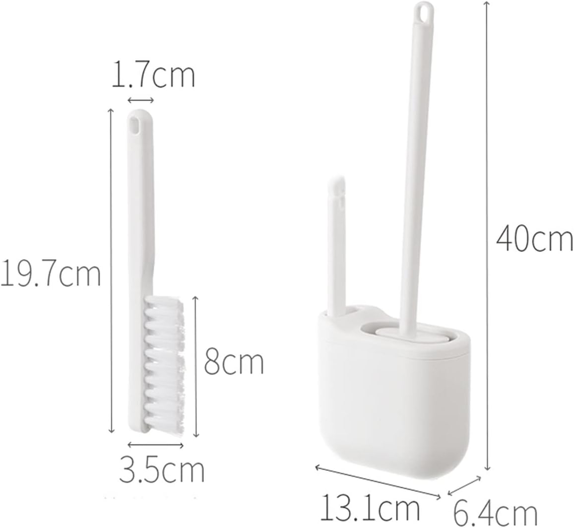 TOMYEUS Toilet Brush with Crevice Tool and Drain Hole