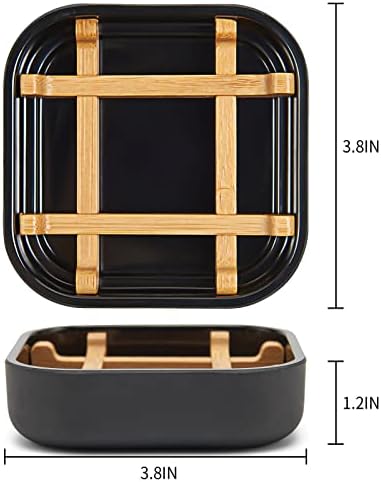 Bamboo Soap Dish with Detachable Holder