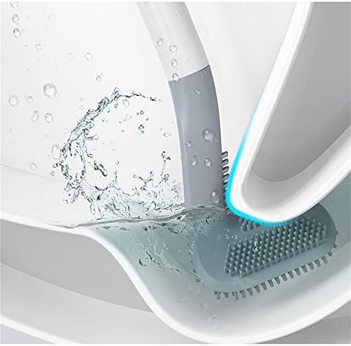 Veratse Golf Shape Toilet Brush with Wall-Mounted Holder Blue