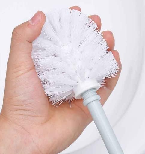 KANDUO Toilet Brush with Holder Set Blue