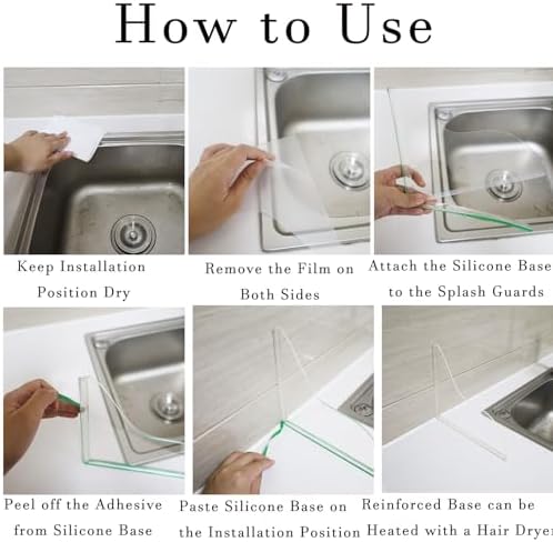 Zisqerts Acrylic Shower Splash Guard Set